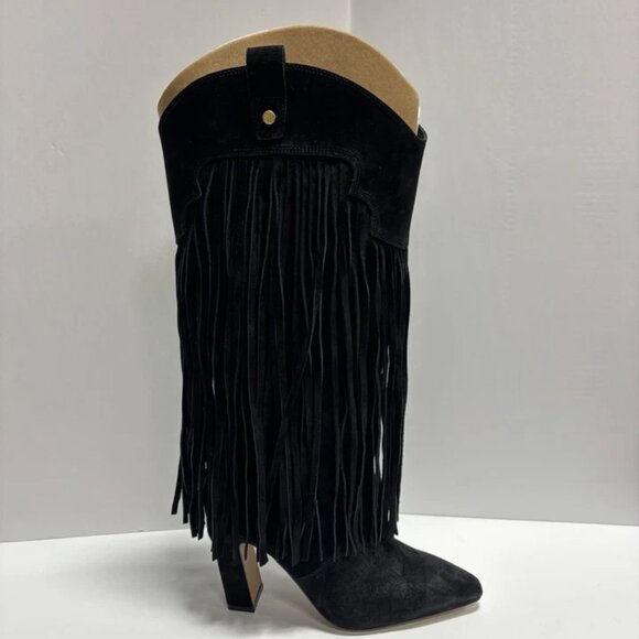 Vince Camuto Women’s Sheila, Black Western Boots, Size 6.5W, Extra Wide - Picture 1 of 7